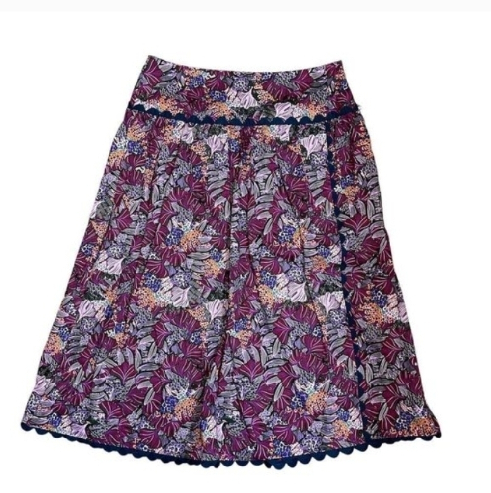 Kika Vargas x Target Women's Reef Scallop Edge Wrap Skirt Purple - Picture 3 of 5